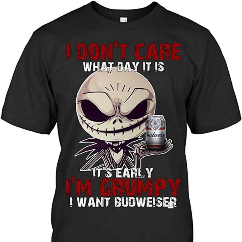 Jack Skellington Shirt Funny Grumpy Halloween Tee Nightmare Before Xmas 96
